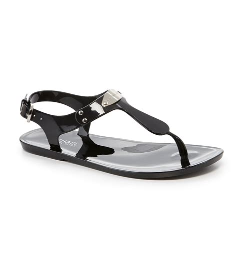 michael kors mk plate jelly sandals|Michael Kors open toe sandals.